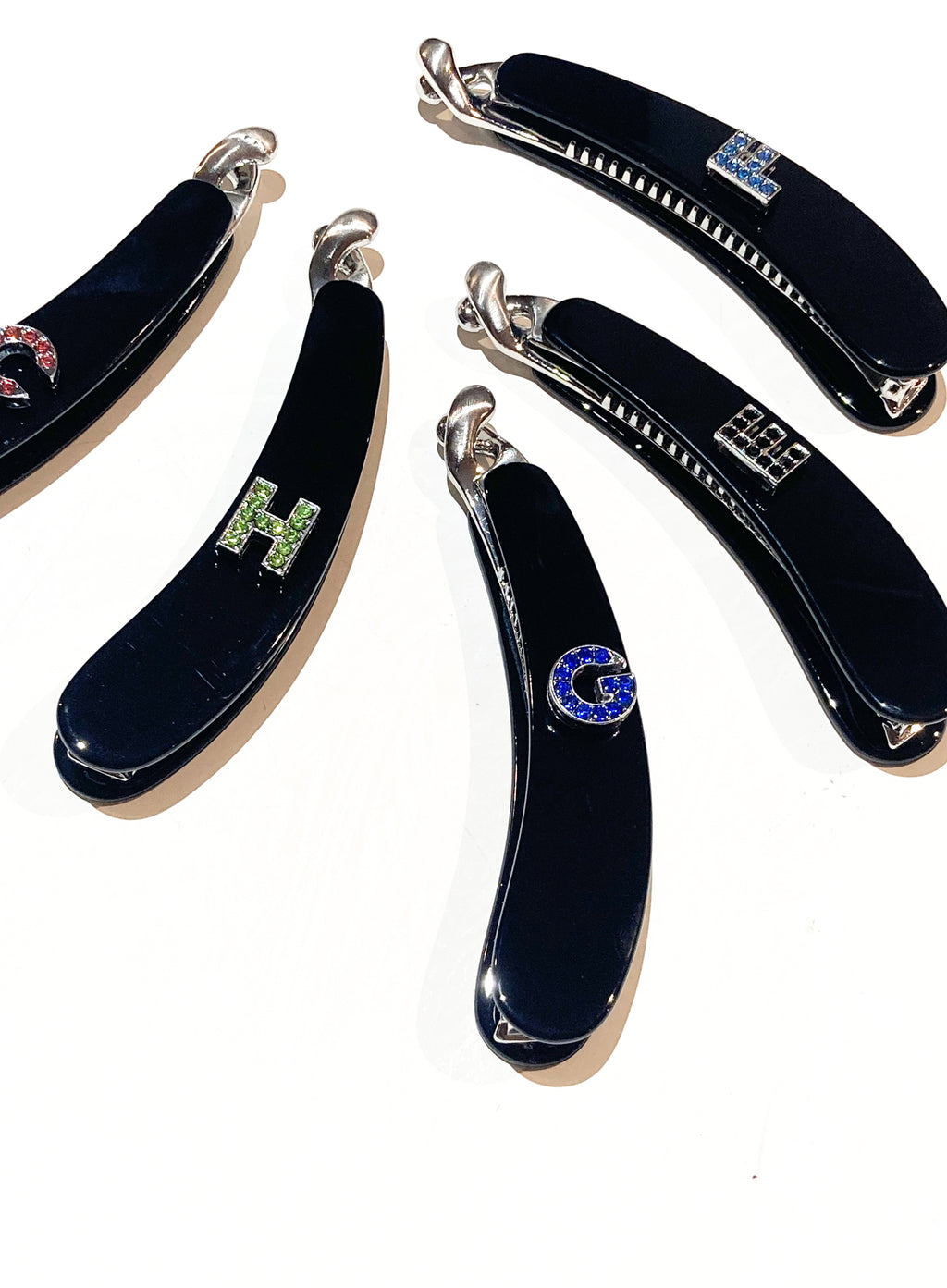 Initial E Banana Hair Clip