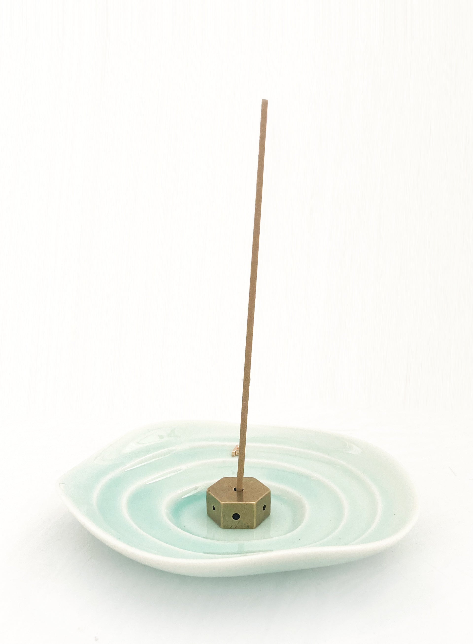 Blue Ceramic Incense Holder 