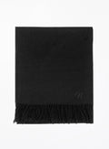Helena Cashmere Shawl - Black with Custom Monogram