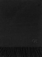 Helena Cashmere Shawl - Black with Custom Monogram