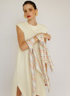 Checked Silk Square Scarf