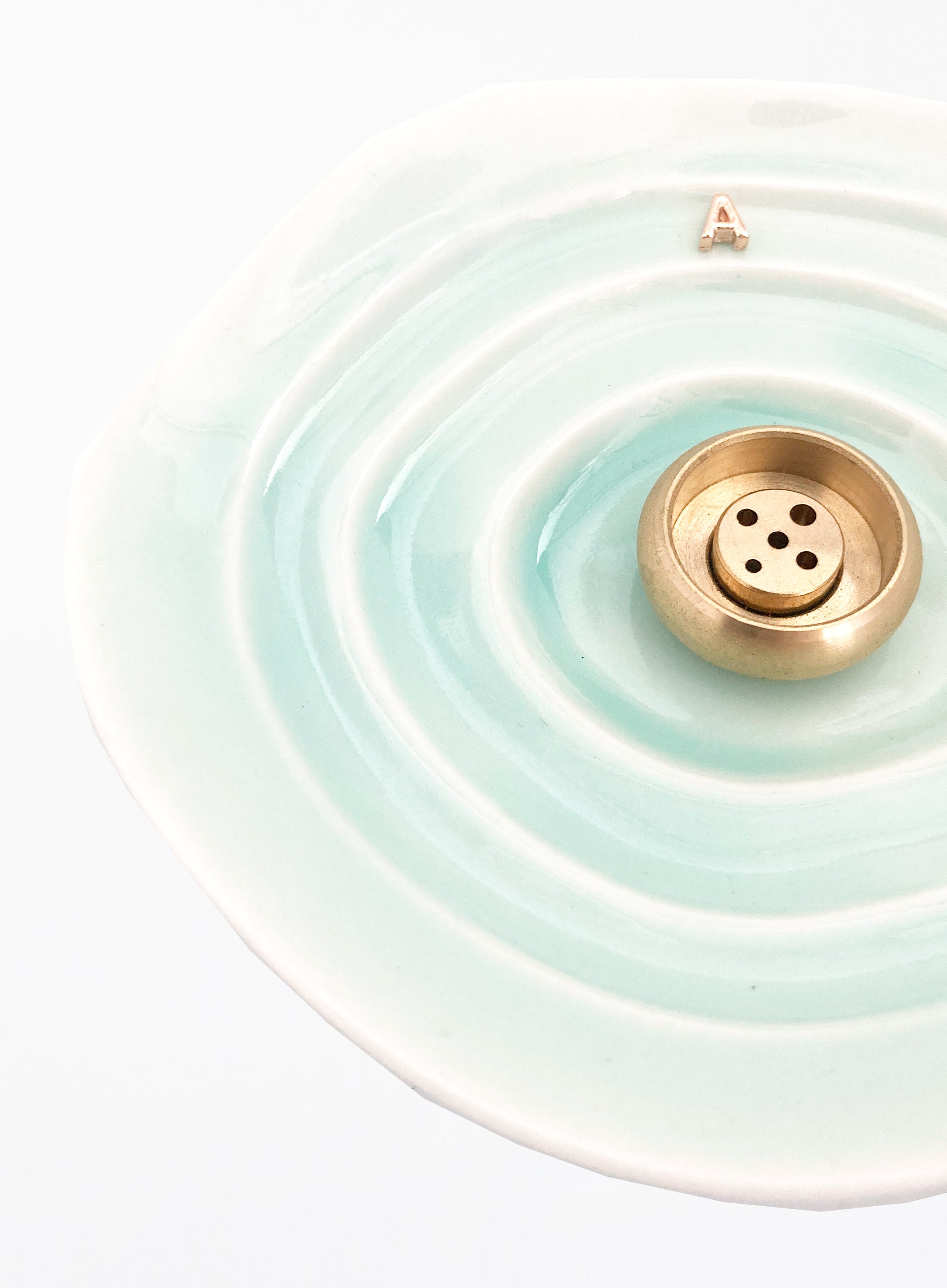 Blue Ceramic Incense Holder 