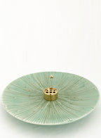 Green Ceramic Incense Holder 