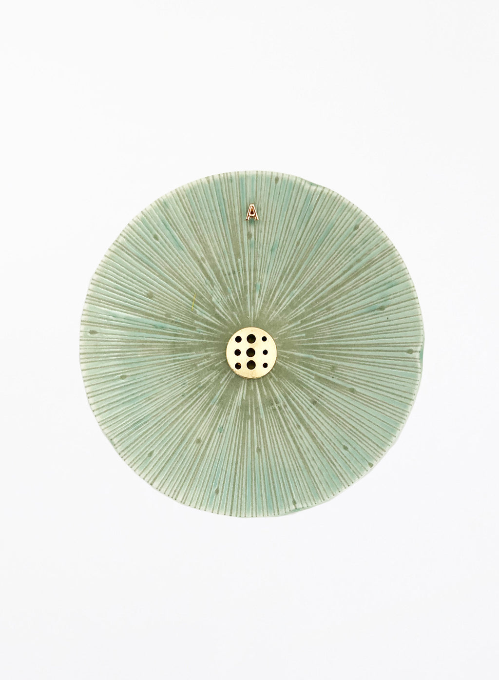 Green Ceramic Incense Holder 