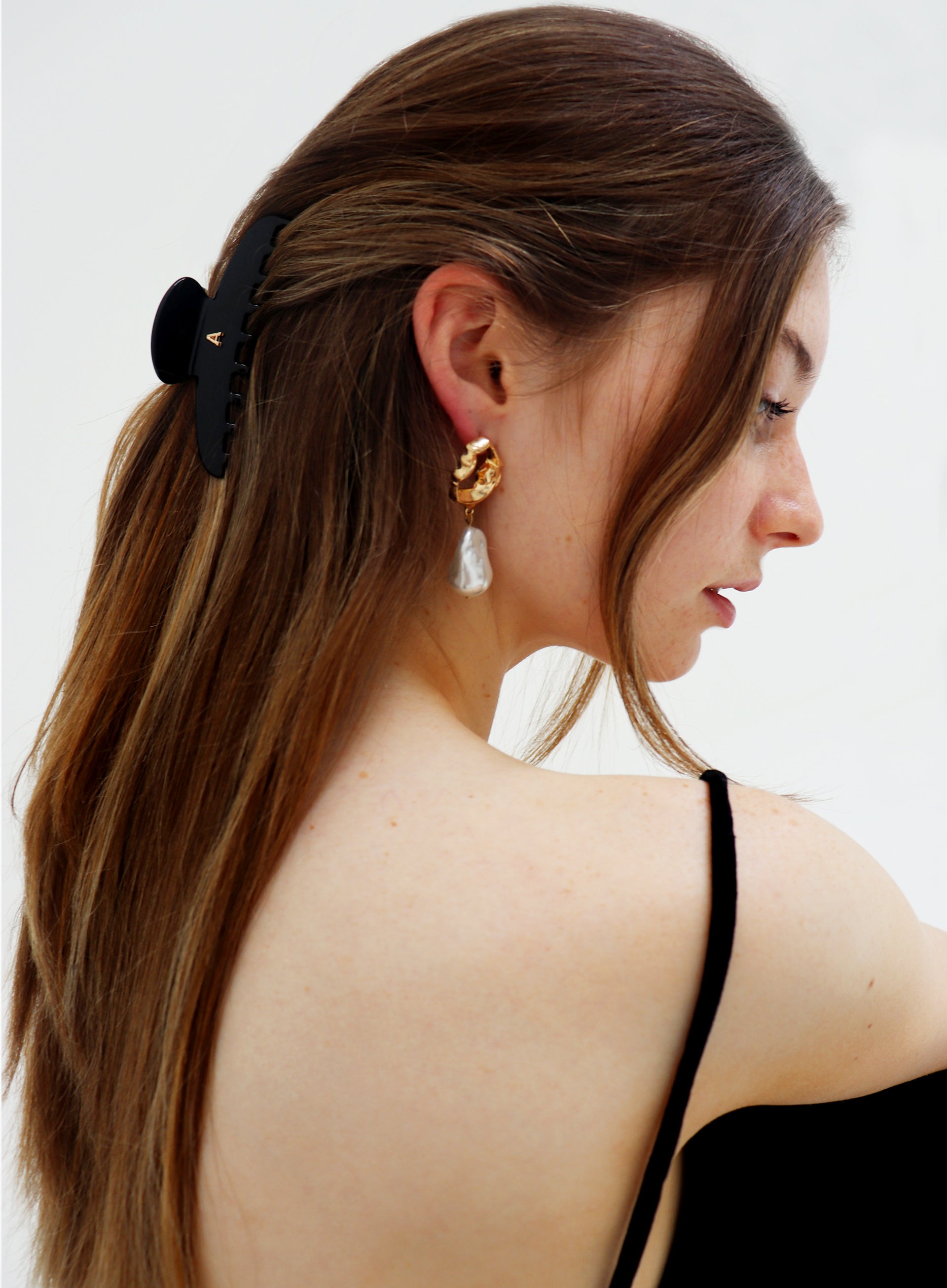 Black Acetate Hairclaw
