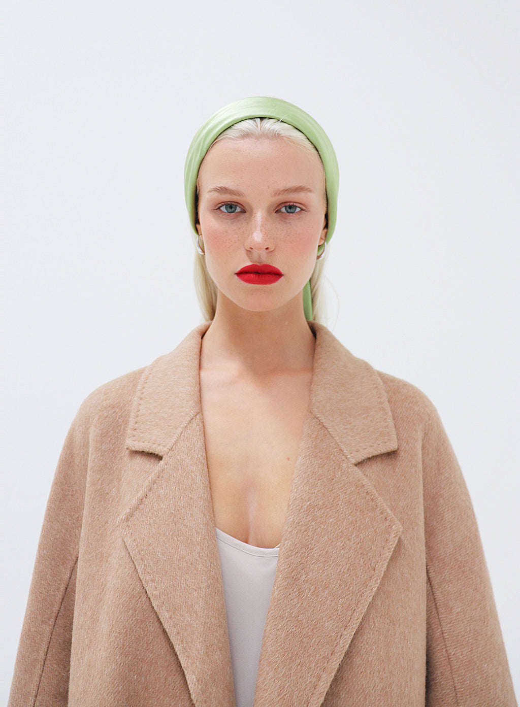 Martine Silk Square Scarf - Pistachio