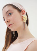 Pink Silk Headwrap Headband