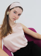 Pink Silk Headwrap Headband