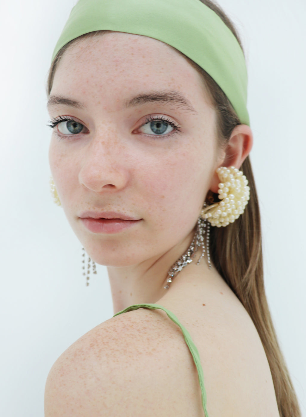 Green Silk Hair Tie