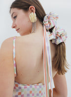 Stripe Silk Hair Tie