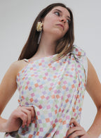 Checked Silk Pareo
