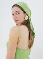 Martine Silk Square Scarf - Pistachio