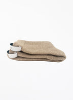 beige cashmere blend winter socks