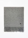 Helena Cashmere Shawl - Steel with Custom Monogram