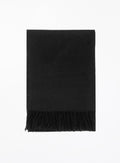 Black Fringed Cashmere Scarf