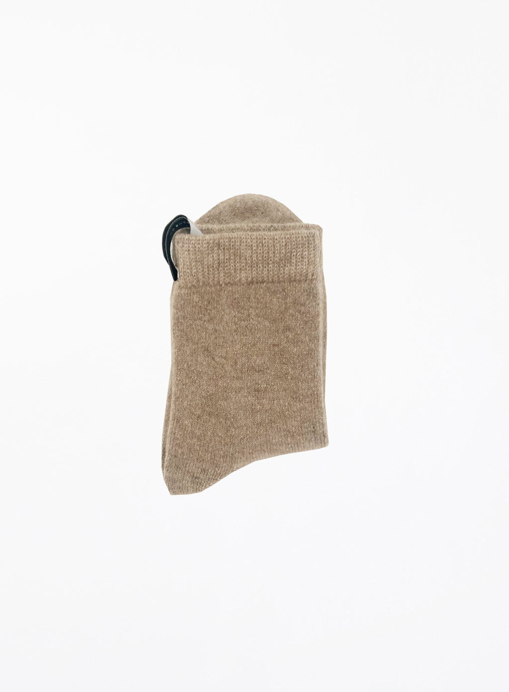 beige cashmere blend winter socks