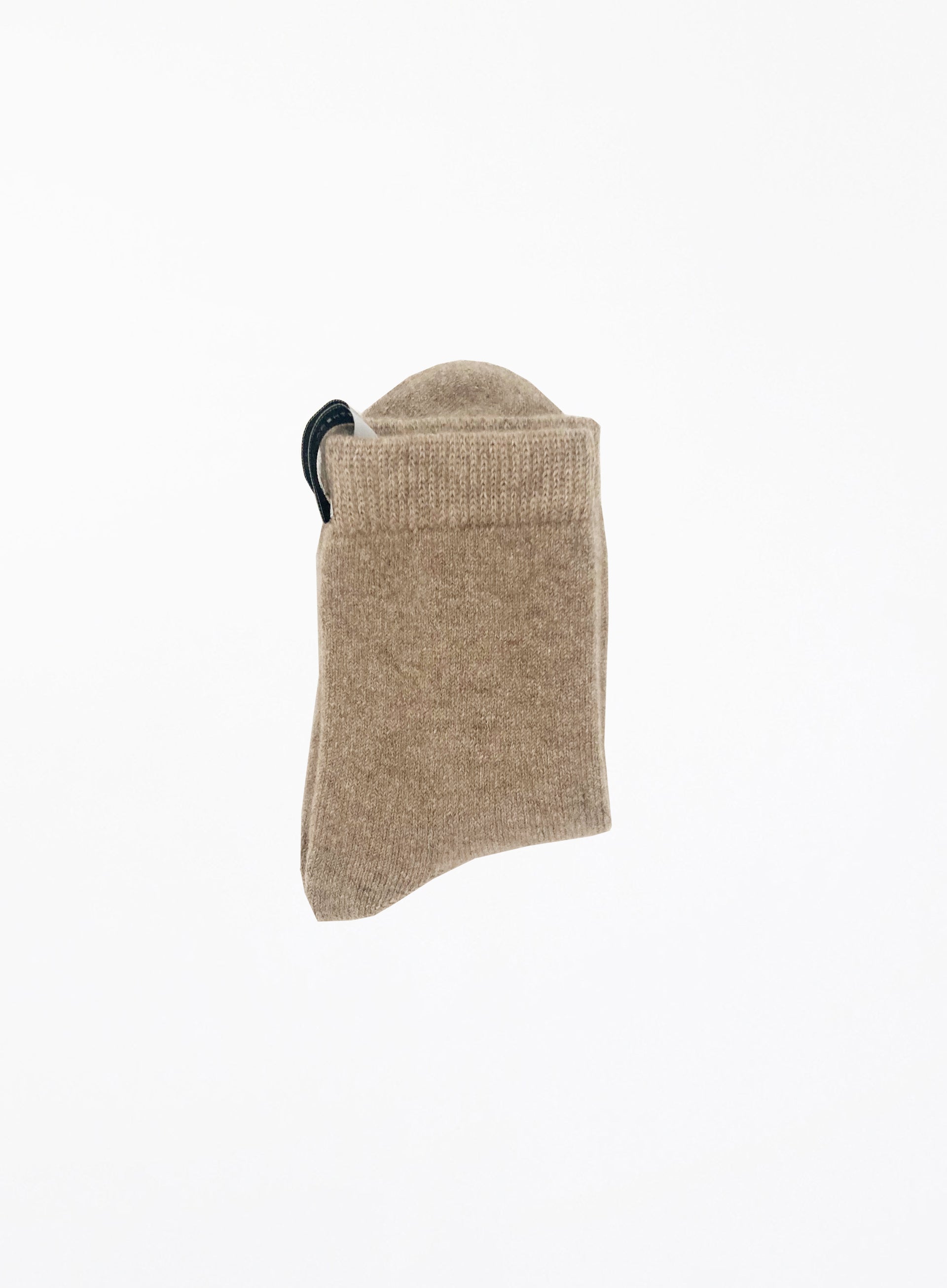 beige cashmere blend winter socks